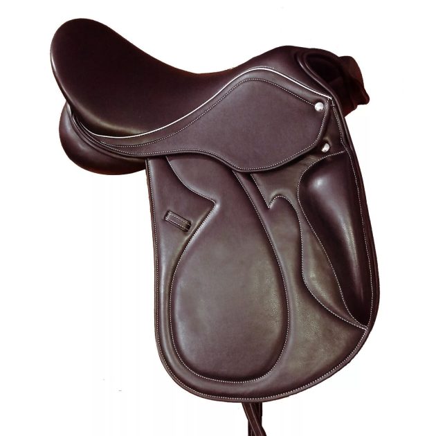 ZAYZAA {G1-34} Dressage Treeless Saddle with Velcro Pannel and Knee Blocks