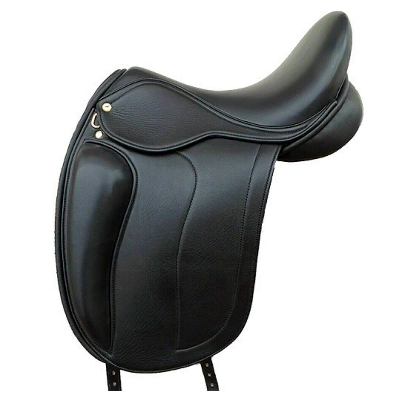 ZAYZAA {RY-16} English Dressage Cow Leather with Full Covered Softie Horse Saddle