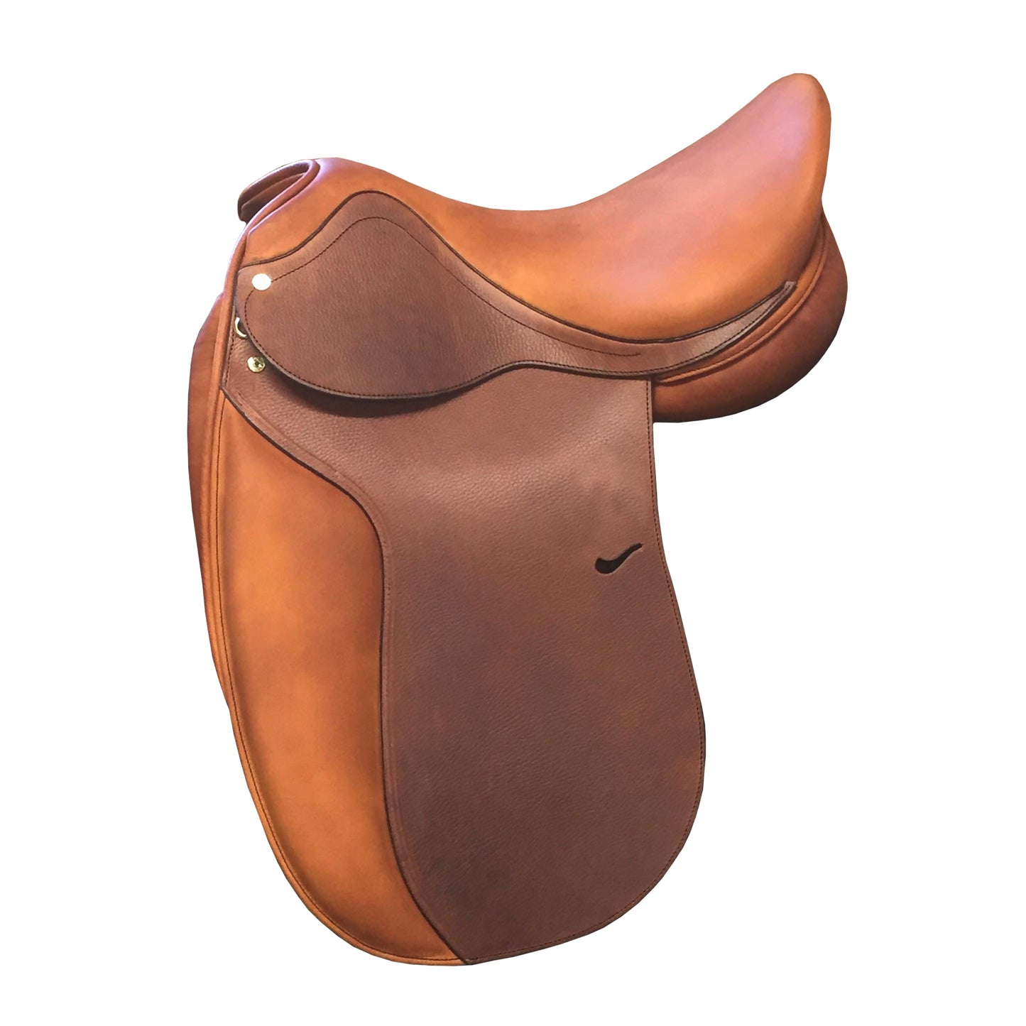 ZAYZAA {Q1-13} Dressage Treeless Saddle with Velcro Pannel and Knee Blocks