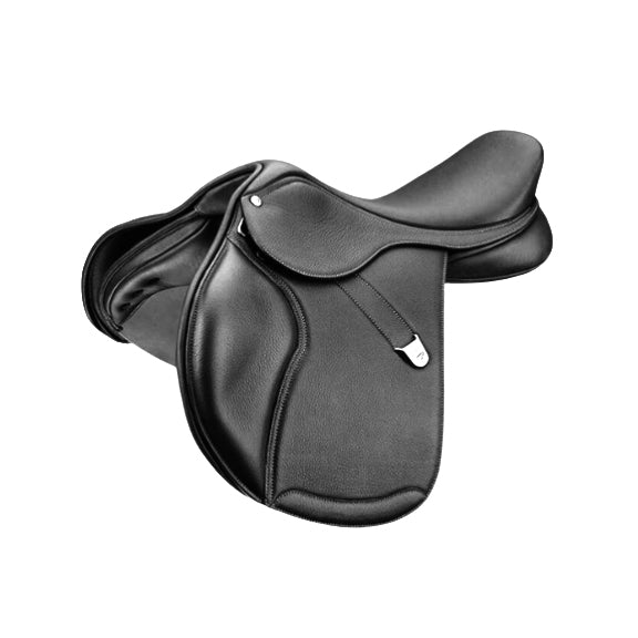 ZAYZAA Close Contact Leather English Jumping Horse Riding Saddle & Tack 12″ to 18″ Seat