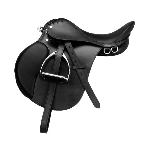 ZAYZAA All Purpose Premium Leather Jumping English Saddle