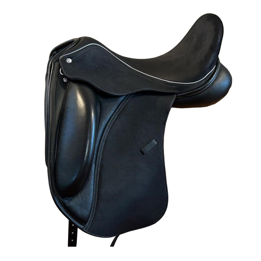 ZAYZAA {H1-1} Dressage Treeless Saddle with Velcro Pannel and Knee Blocks