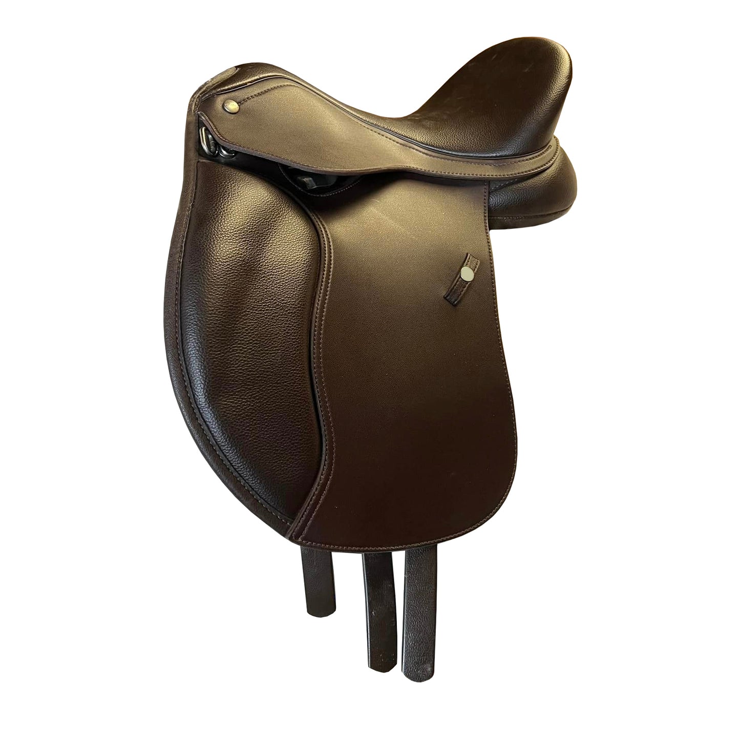 ZAYZAA {Dt1-13} Dressage Treeless Saddle with Velcro Pannel and Knee Blocks