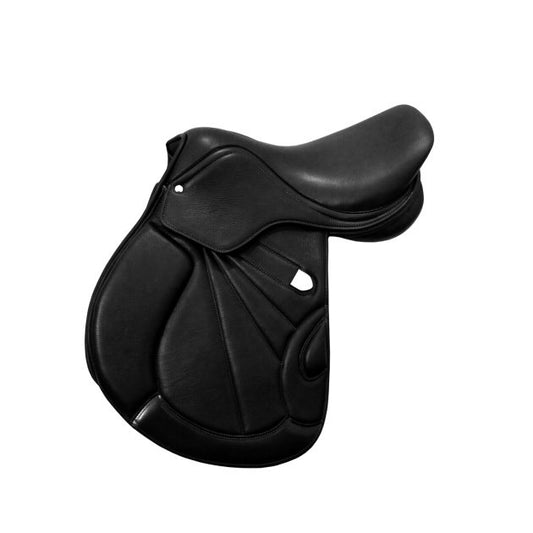 ZYZAA {E1-12} Close Contact Leather English Jumping Horse Riding Saddle & Tack