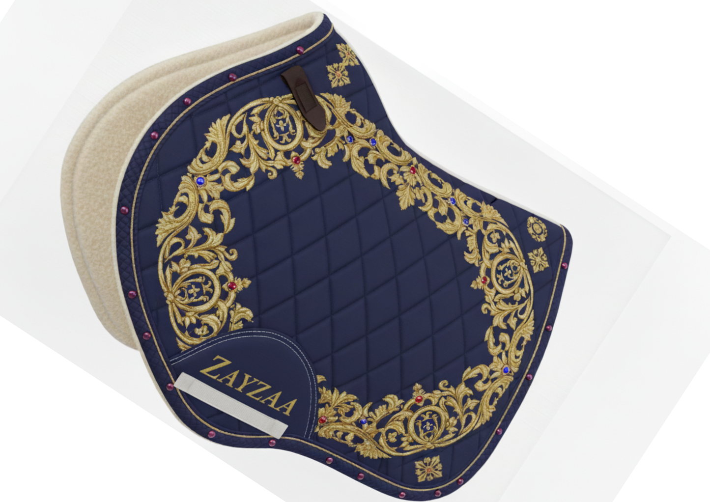ZAYZAA (Lu43r-21) Luxury Close Contact Saddle Pad