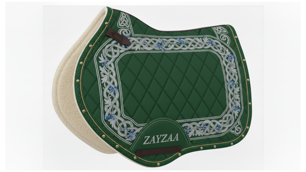 ZAYZAA (Lu92-11) Luxury Close Contact Saddle Pad