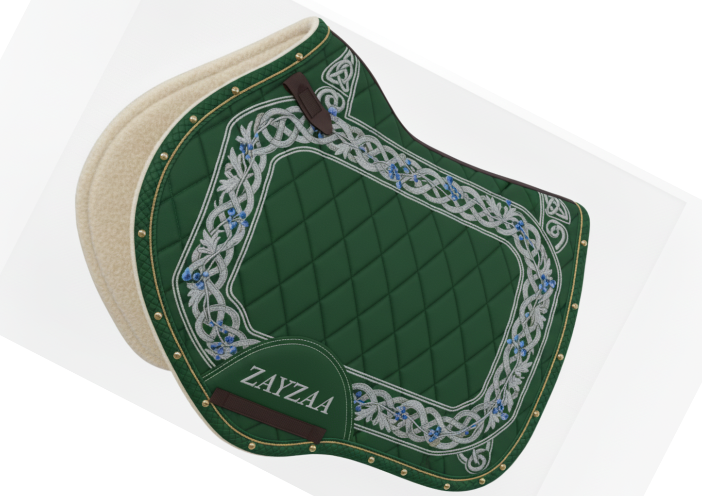 ZAYZAA (Lu92-11) Luxury Close Contact Saddle Pad